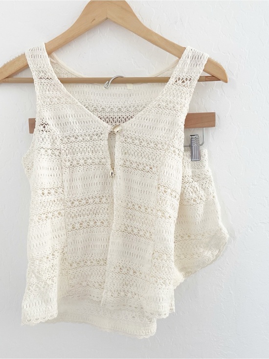 Miken Swim Other - Miken swim crochet coverup set size small